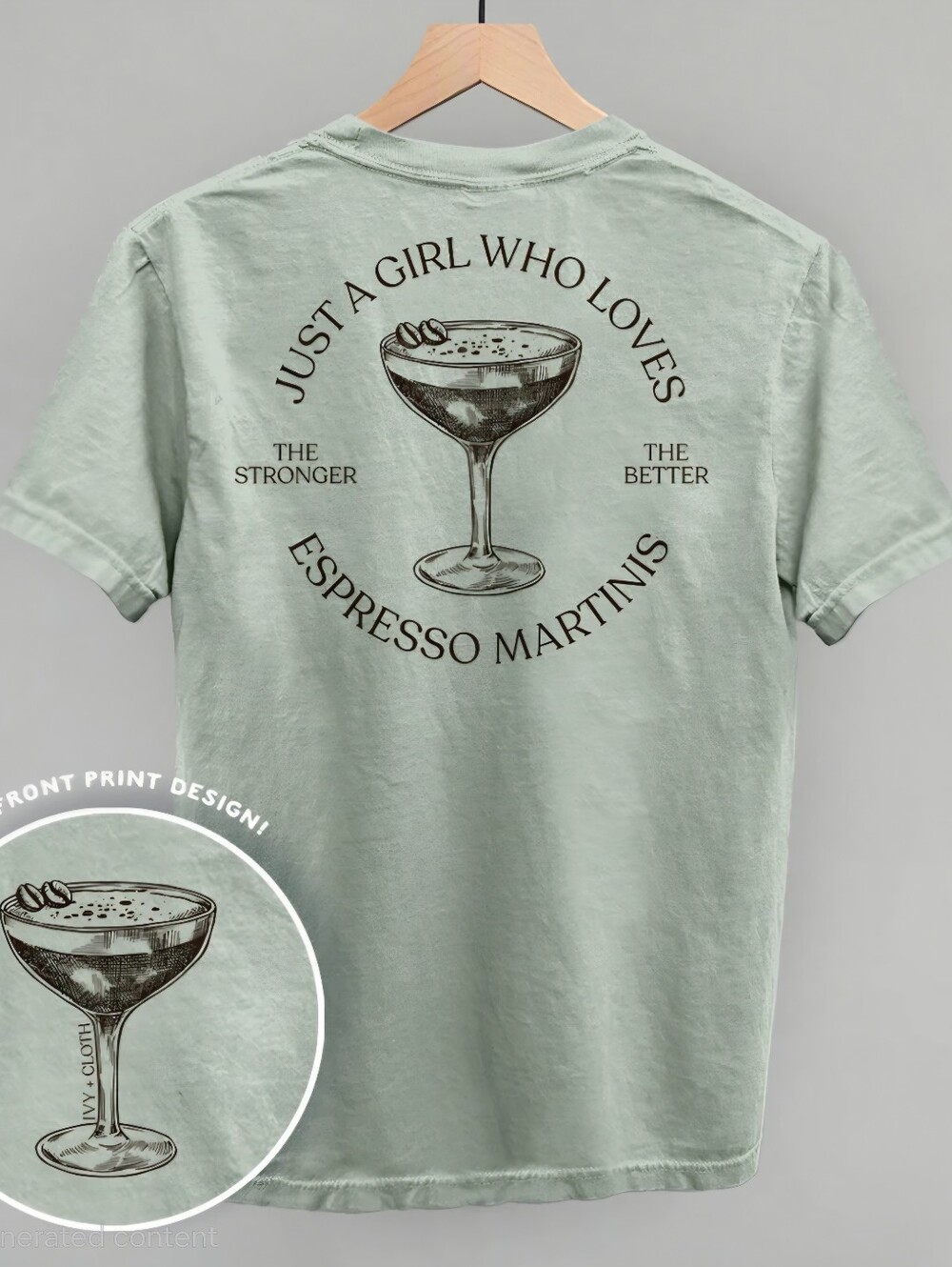 Just a Girl Who Loves Espresso Martinis Graphic Tee
